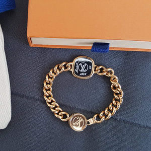 New! Louis Vuitton Gold-tone ID Bracelet